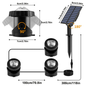 CREPOW IP68 waterproof pond light resists splashes and submersion