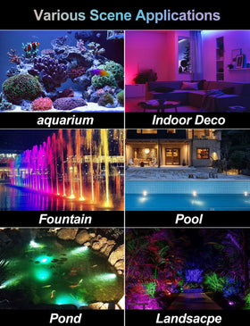 CREPOW set of 8 color-changing lights used for outdoor decoration