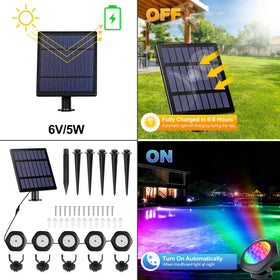 CREPOW solar pond light with 7 m cable enables flexible outdoor placement.