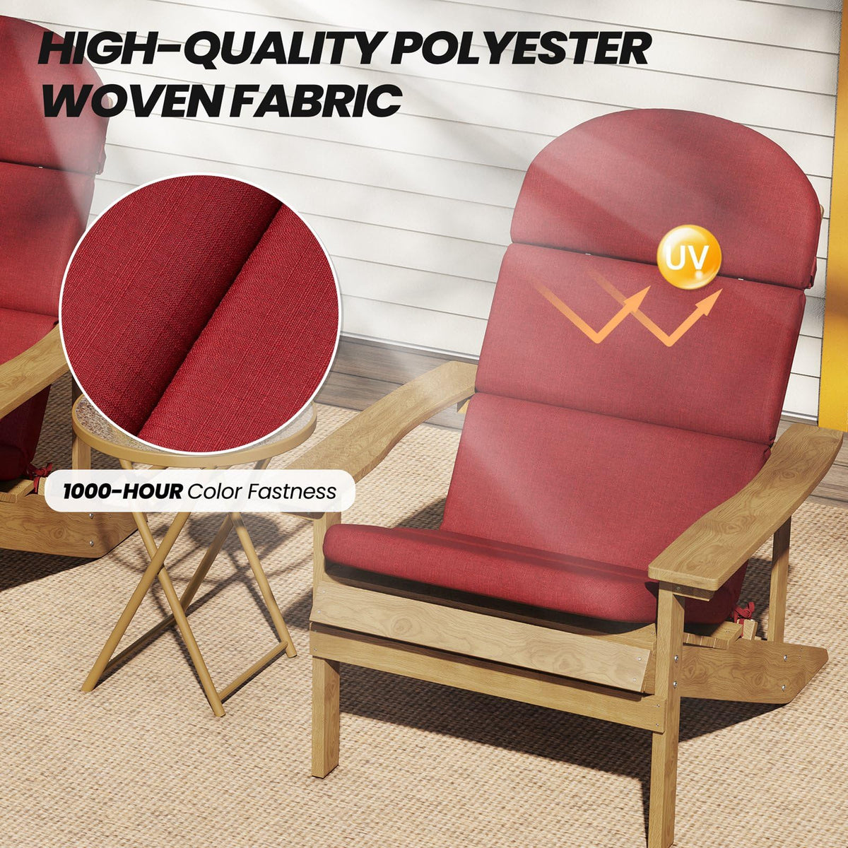 Crestlive cushions with water-repellent finish thrive outdoors