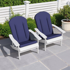 Crestlive Adirondack cushions 50x20 set on chair with water-resistant fabric
