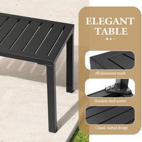 Crestlive aluminum construction is all-weather and rust-free.