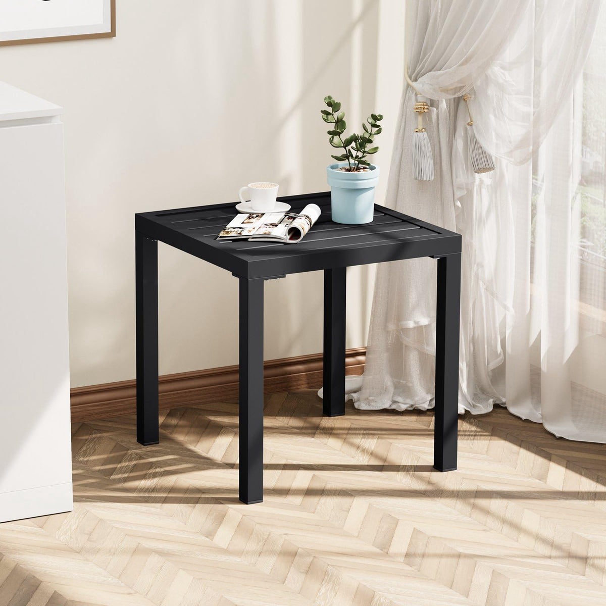 Crestlive beach camping-ready side table for portable outdoor use