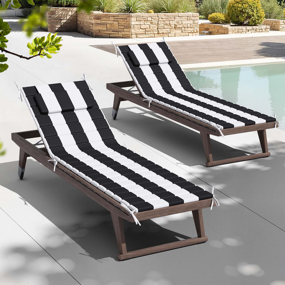 Crestlive chaise cushion roll-up shows portable comfort for outdoor lounges.