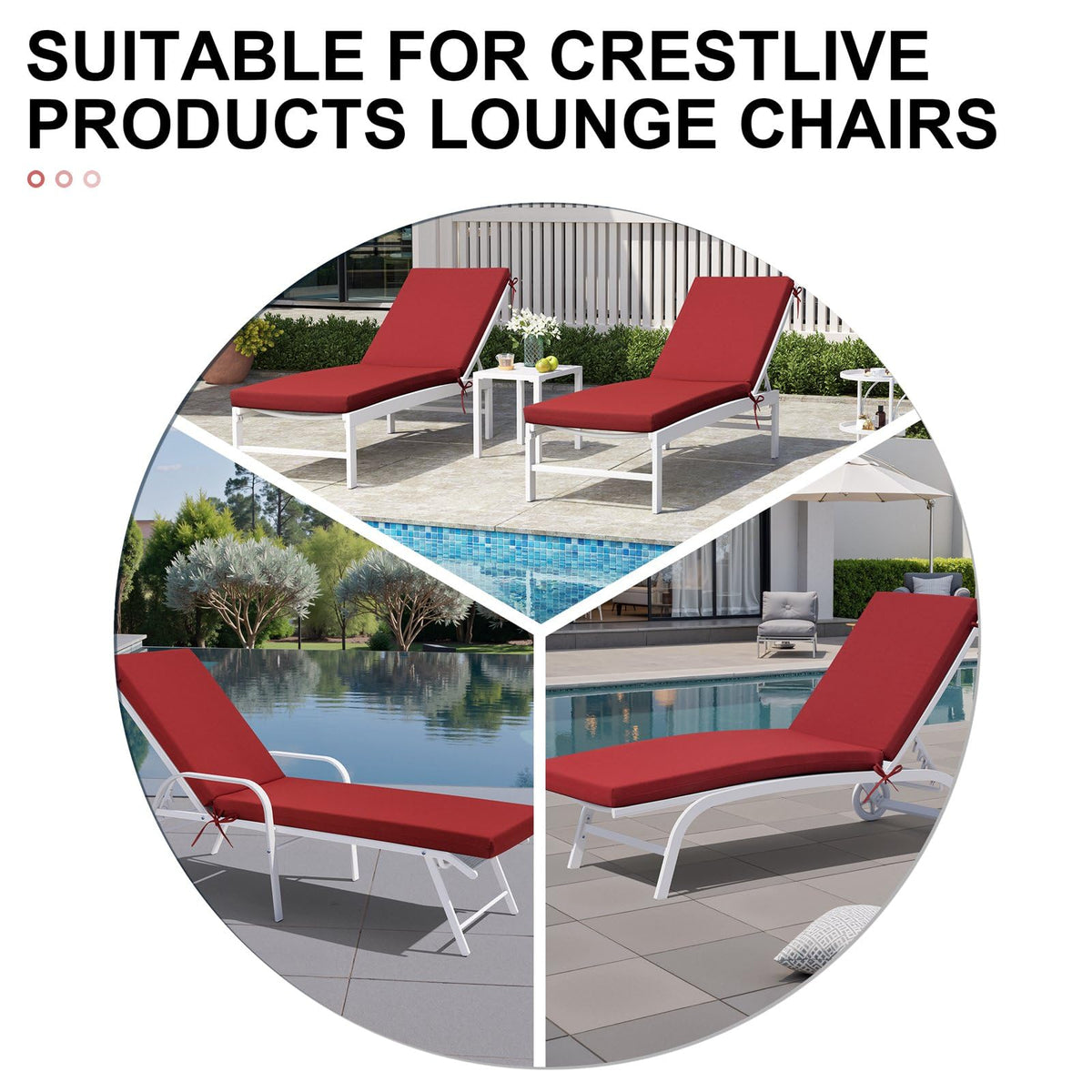 Crestlive chili cushions resist fading for vibrant outdoor spaces
