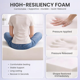 Crestlive high-density foam provides soft comfort with lumbar support.