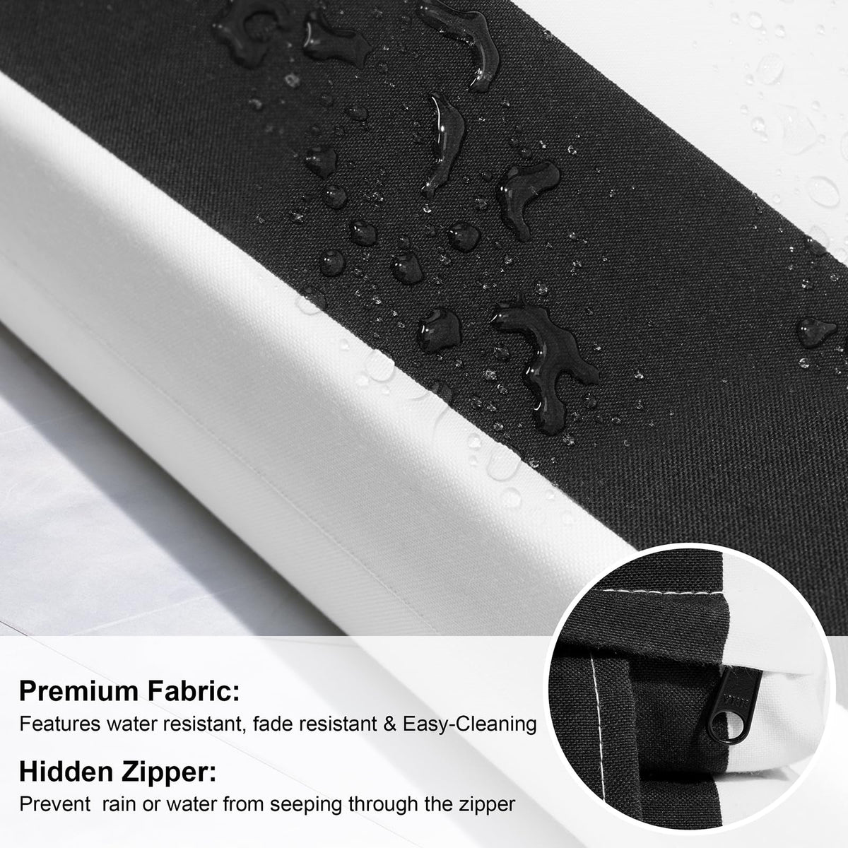 Crestlive cushions include secure ties to stay in place.