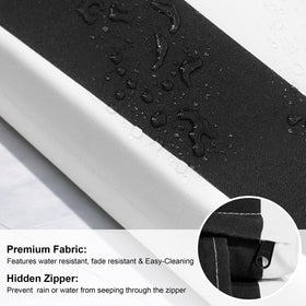 Crestlive cushions include secure ties to stay in place.