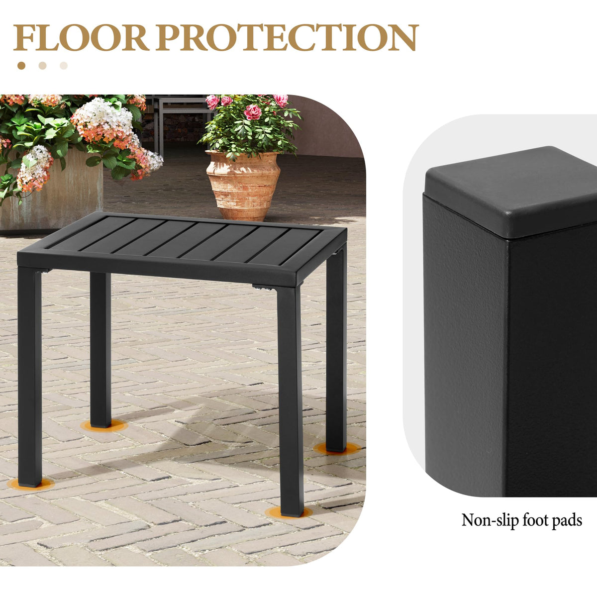 Crestlive table fits patio, garden, or poolside spaces.