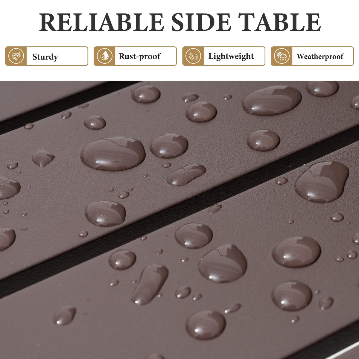 Crestlive Products 15-7in square table fits compact spaces.