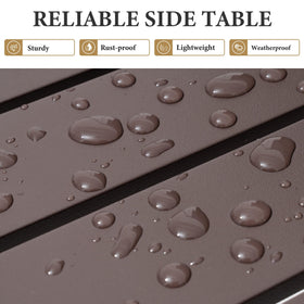 Crestlive Products 15-7in square table fits compact spaces.