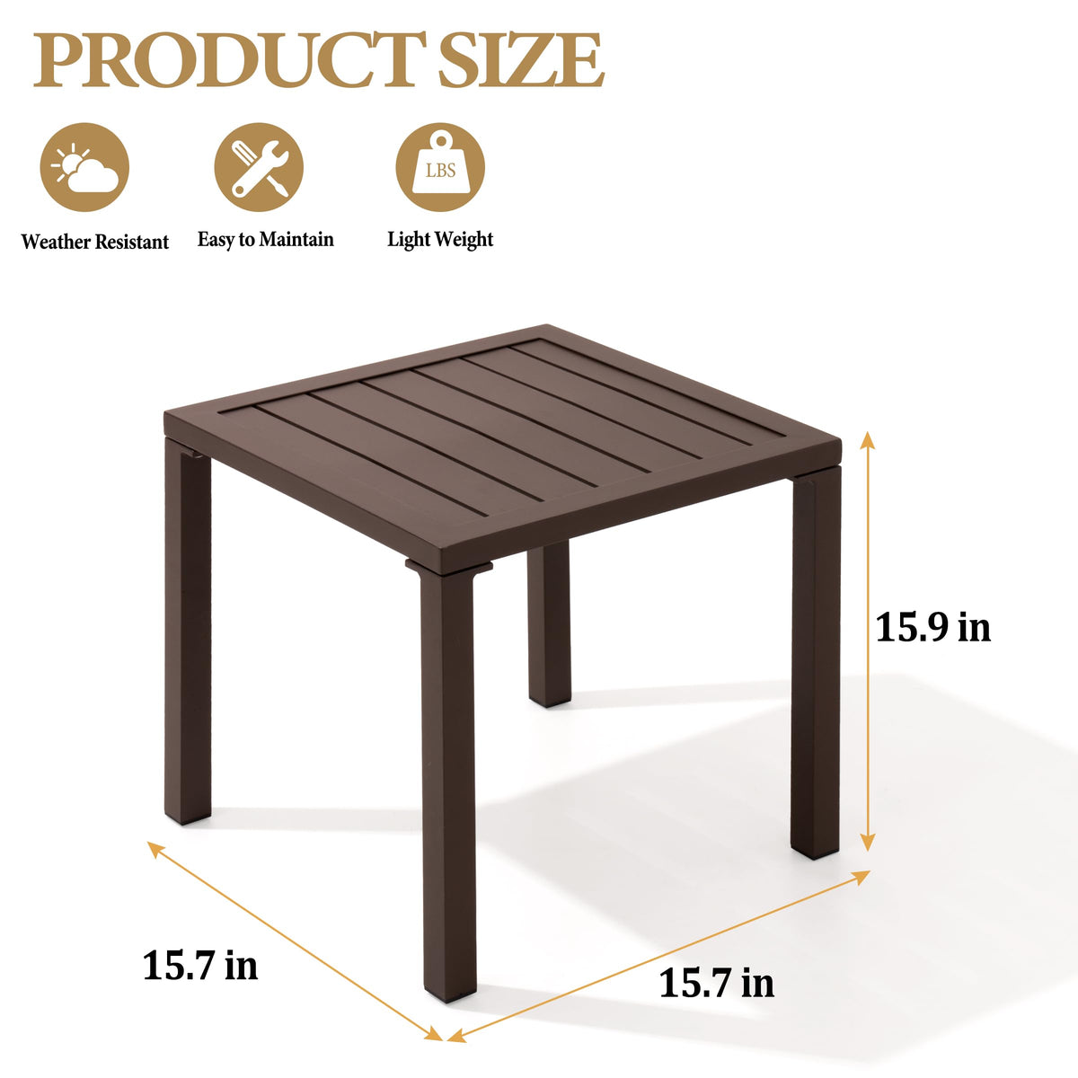 Crestlive Products patio yard deck side table keeps drinks within reach.