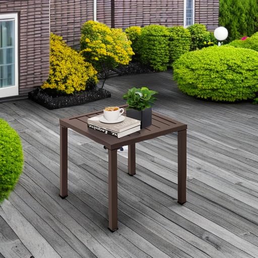 Crestlive Products rust-free end table stays stylish in any weather.
