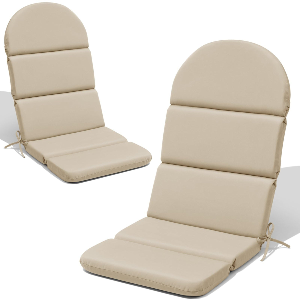 Crestlive Sunbrella Adirondack cushion front view showing full-size comfort and fit