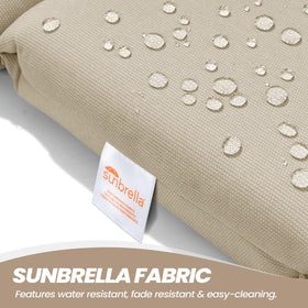Crestlive Sunbrella cushion stitch detail shows reinforced construction for lasting quality
