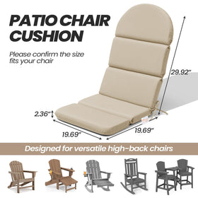 Crestlive Sunbrella cushion tie straps demonstrate secure attachment for outdoor seating
