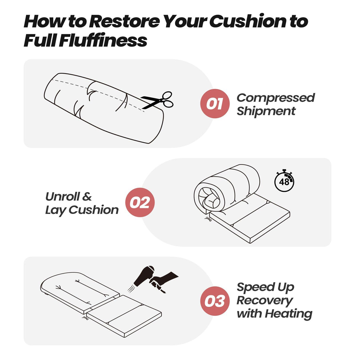 Crestlive cushions on a sunroom glider provide plush back support.