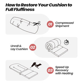 Crestlive cushions on a sunroom glider provide plush back support.