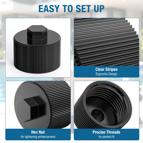 CRESTWAVE 154712 drain cap SD60 fit delivers durable performance against outdoor exposure.