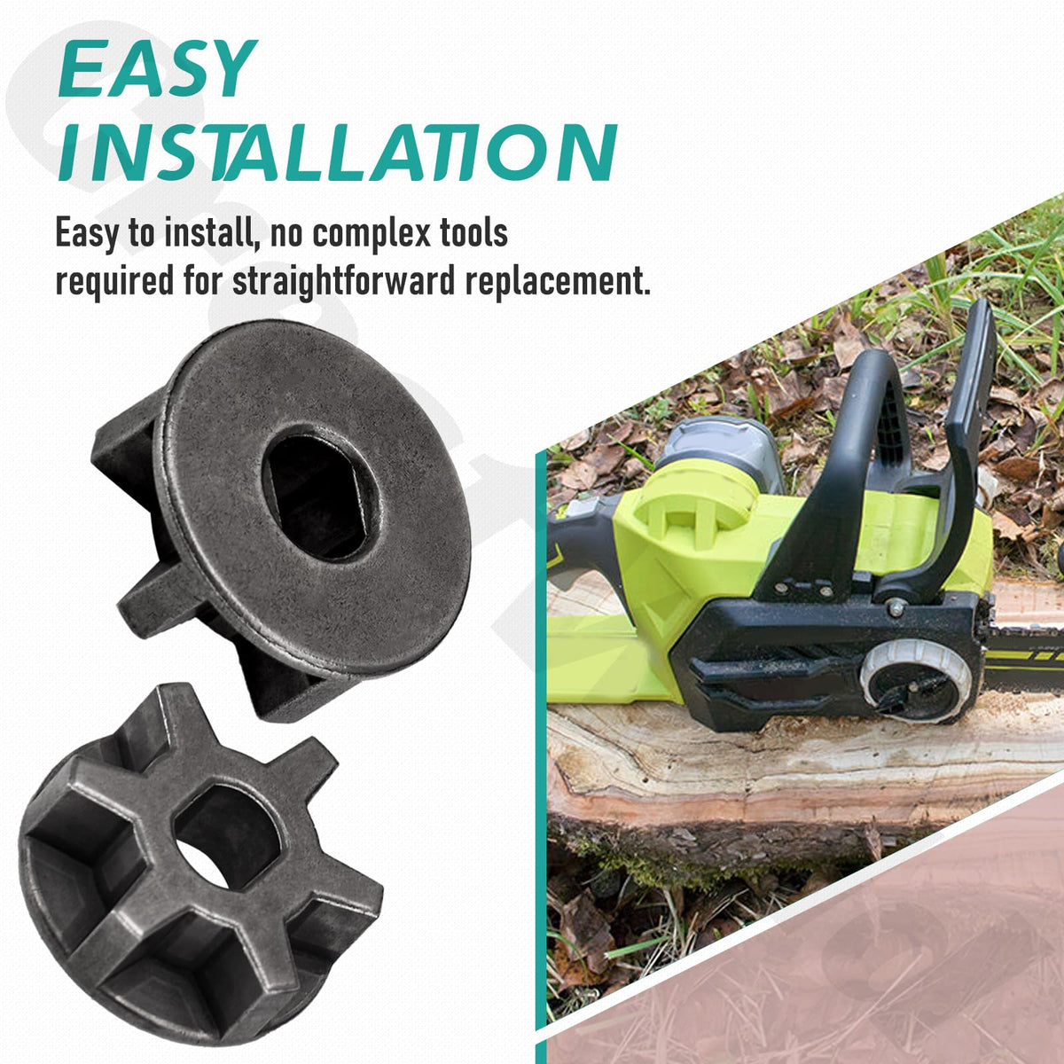 CrestWeld 612313001 easy-installation view showing tool-free swap process.