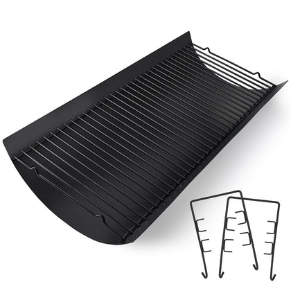 Criditpid 27-inch ash pan fits Char Griller grills for easy cleaning and extended grilling.