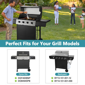 Criditpid Backyard BY13-101-001-12 grates restore performance with matte cast iron