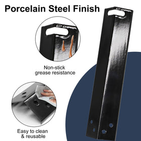 Criditpid heat plate interior features smooth surface for quick cleaning