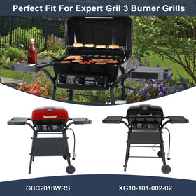 Criditpid Expert Grill heat plate close-up shows robust porcelain steel