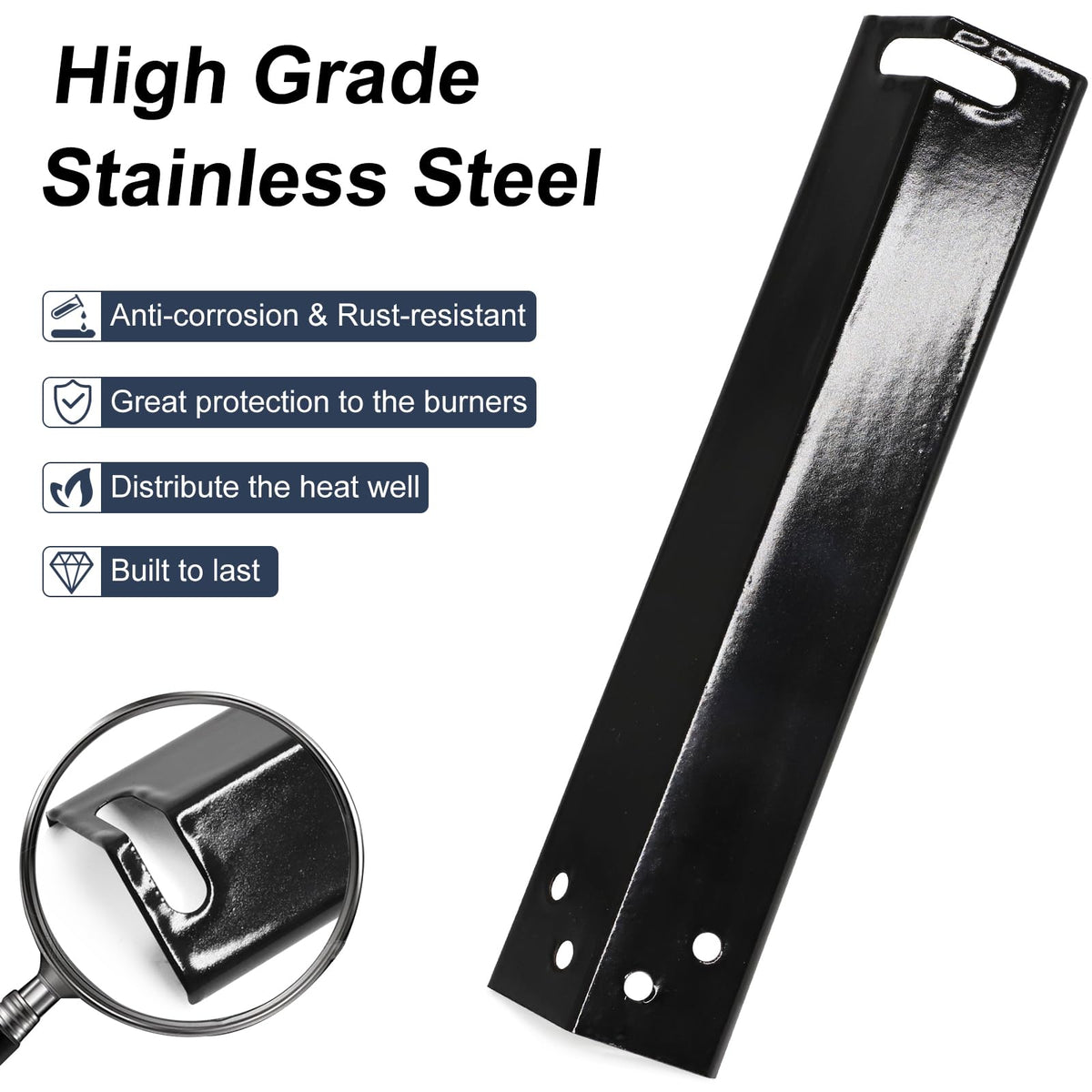Criditpid Expert Grill shield image highlights easy-to-clean design