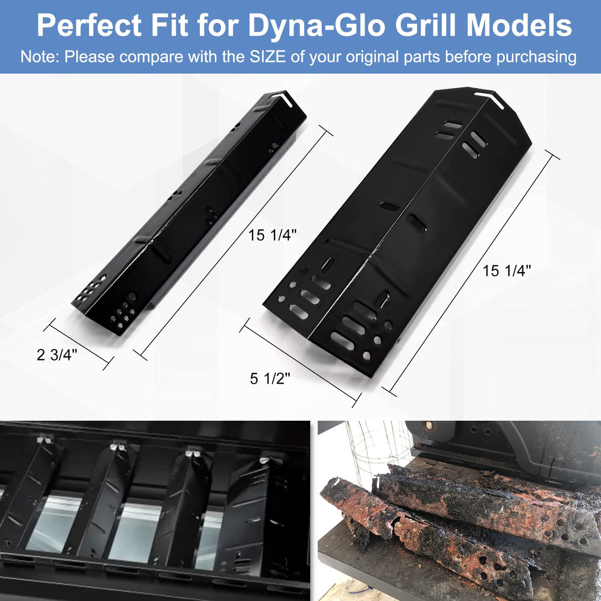 Criditpid heat plate for Dyna-Glo DGH450CRP protects burners