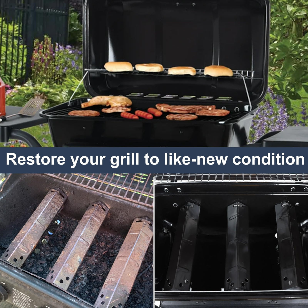 Criditpid grill protection use catches drippings and reduces flare-ups