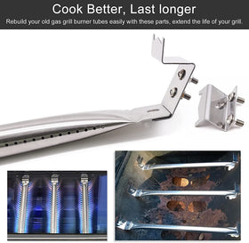 Criditpid hanger brackets secure burners for safe, sturdy grilling