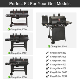Criditpid heat plate shields for Chargriller 3001 promoting even heat distribution