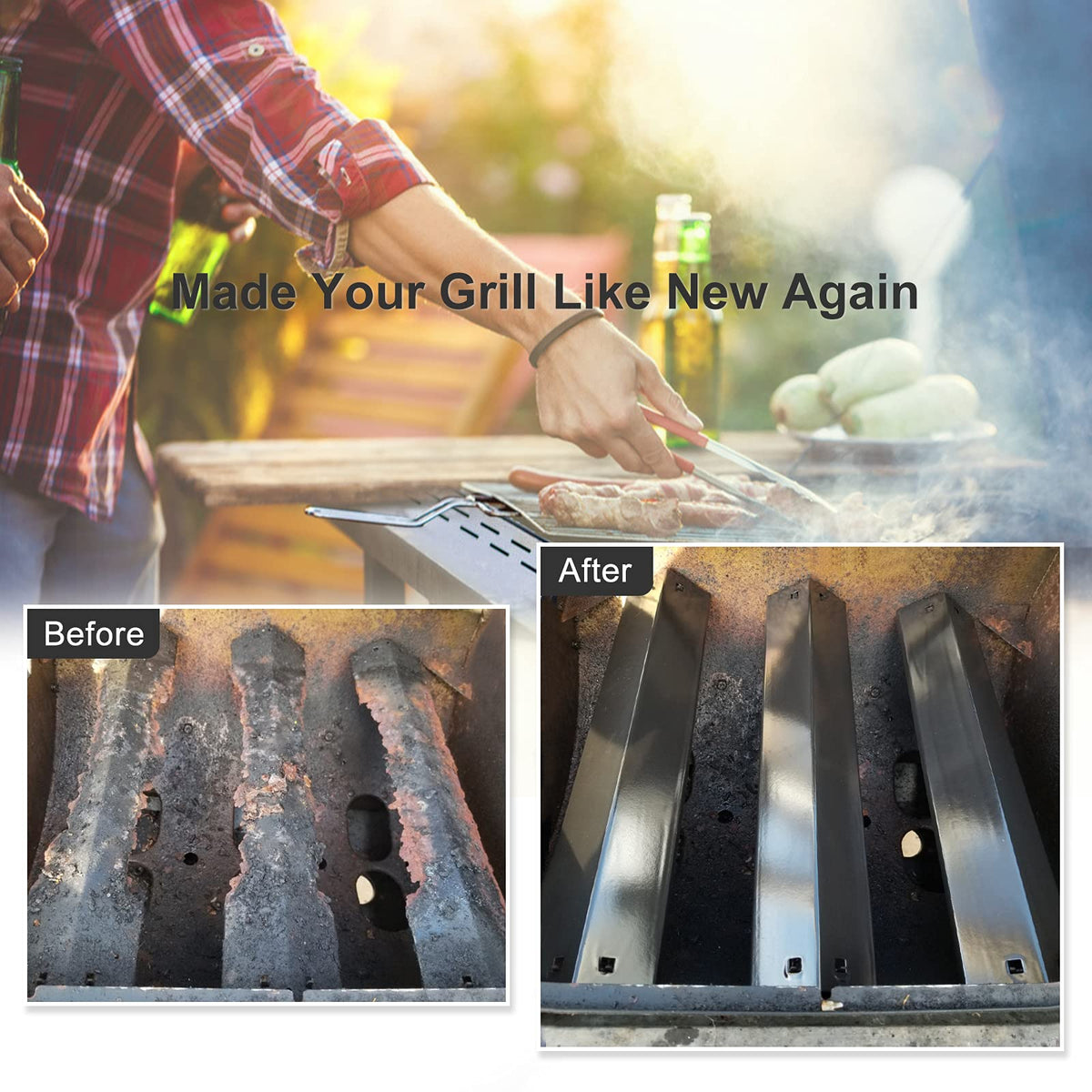 Criditpid heat plate shields for Chargriller 5072 with exact fit design