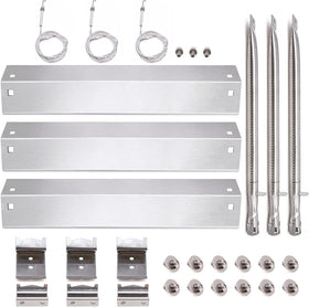 Criditpid stainless steel heat plate replacement for Chargriller, promoting even heat distribution