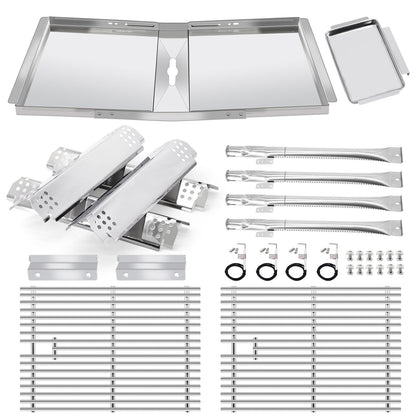 Criditpid Nexgrill 720-0830H grill grates offer durable stainless steel cooking surface.