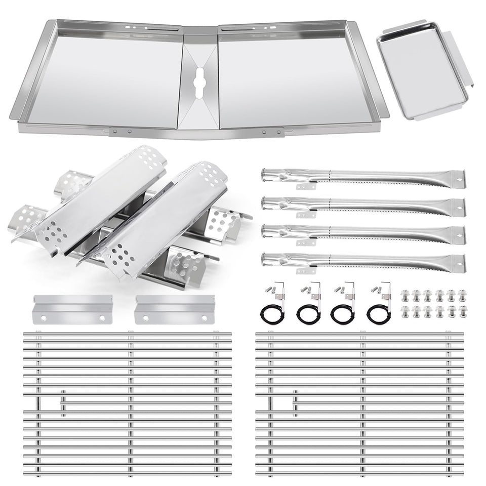 Criditpid Nexgrill 720-0830H grill grates offer durable stainless steel cooking surface.
