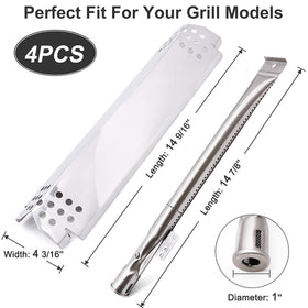 Criditpid Nexgrill 720-0888 burners for even heat distribution and perfect searing