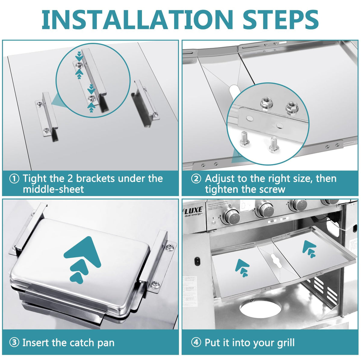 Criditpid Nexgrill grease cup keeps cleanup tidy and simple.
