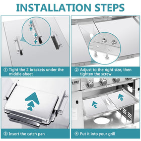 Criditpid Nexgrill grease cup keeps cleanup tidy and simple.