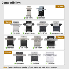 Criditpid heat tent dimensions highlight precise fit for Nexgrill 6-burner models.