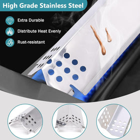 Criditpid Nexgrill middle sheet strengthens construction and heat flow.