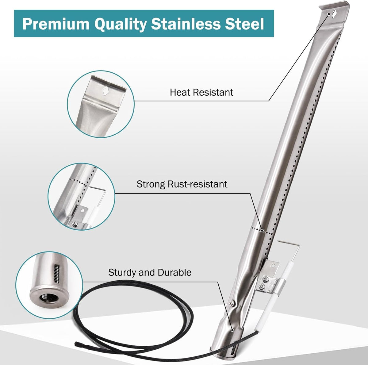 Criditpid Nexgrill side sheets seal heat zones for consistency.