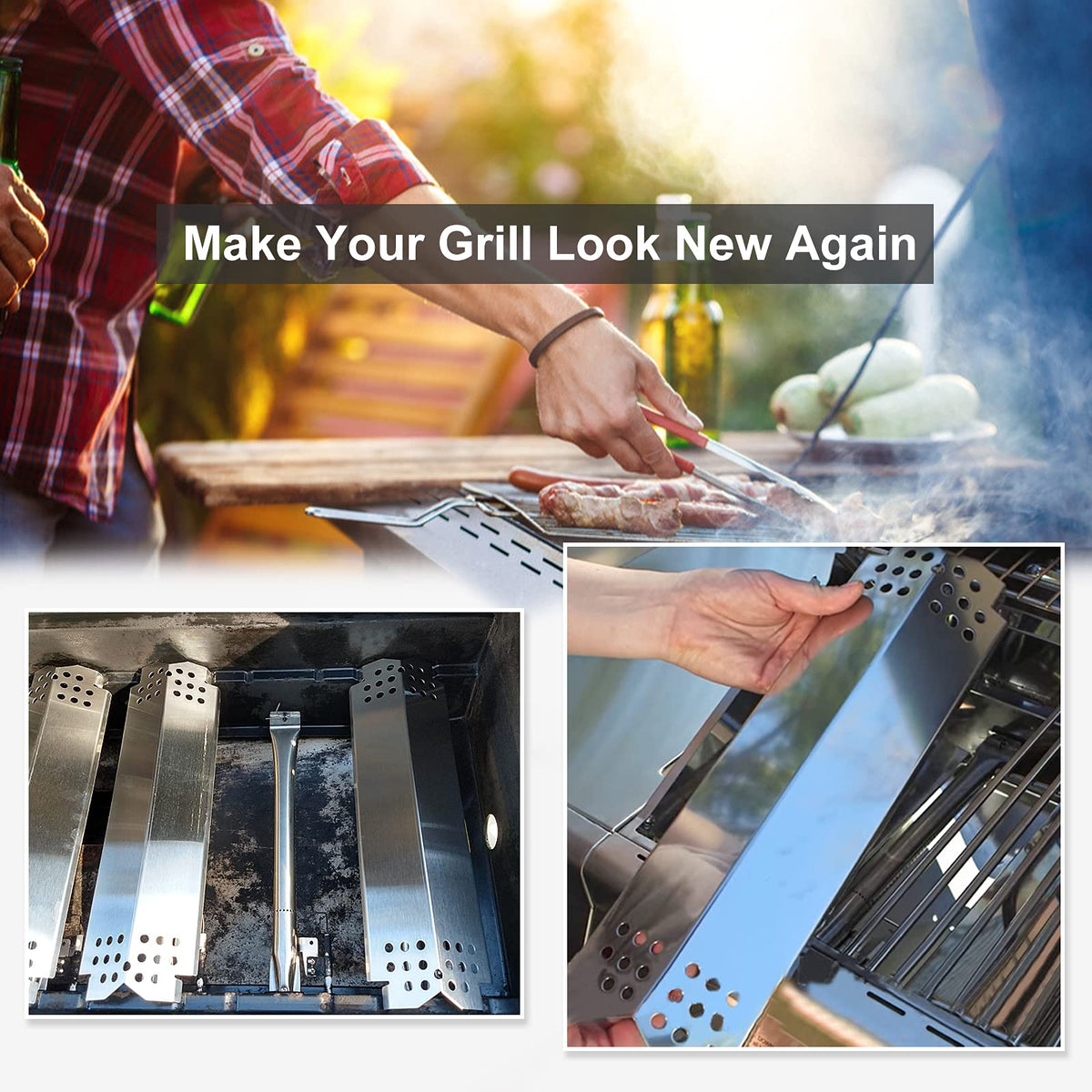 Criditpid Nexgrill stainless steel heat plate resilience and cleanability