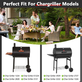 Criditpid porcelain-coated steel construction resists rust for durable grill parts.