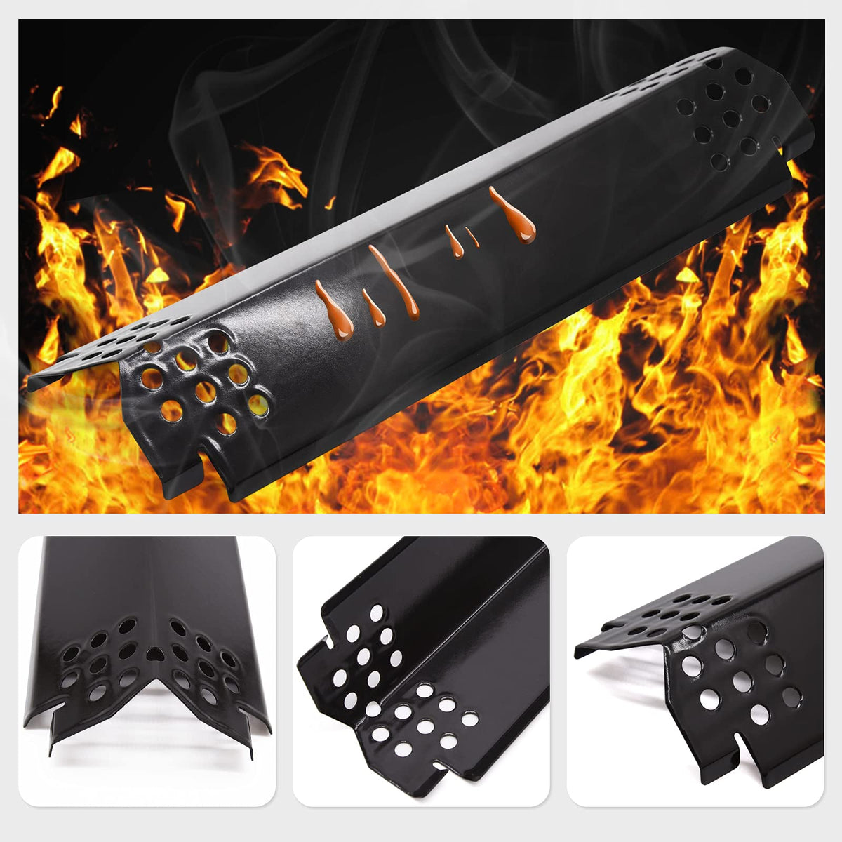 Criditpid rust-resistant heat tent stands up to outdoor grilling use.