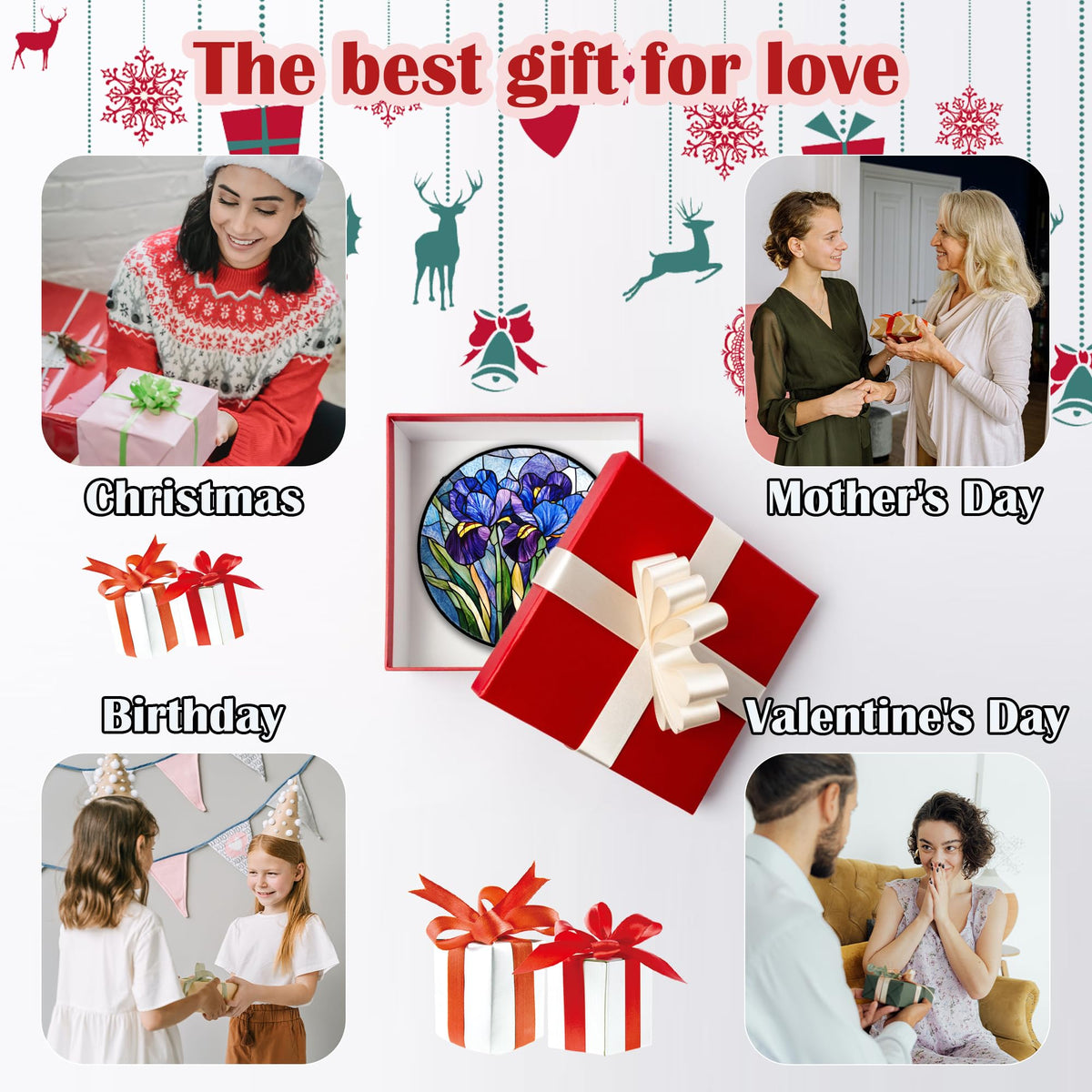 CRISGIF colorful suncatcher makes a thoughtful gift for any room.