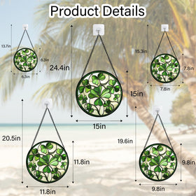 CRISGIF Ireland green lucky clover gift-ready suncatcher makes a thoughtful present.