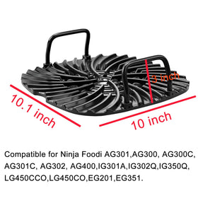 Croask Ninja Foodi double-handle design for easy grate removal