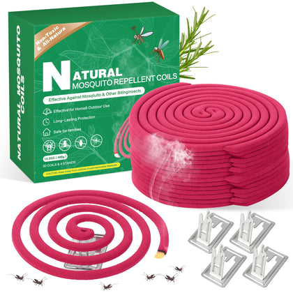 Crobirware 30-pack mosquito coils packaging for easy outdoor setup